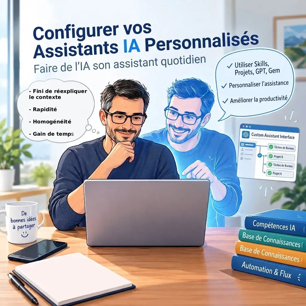 Illustration IA assistant